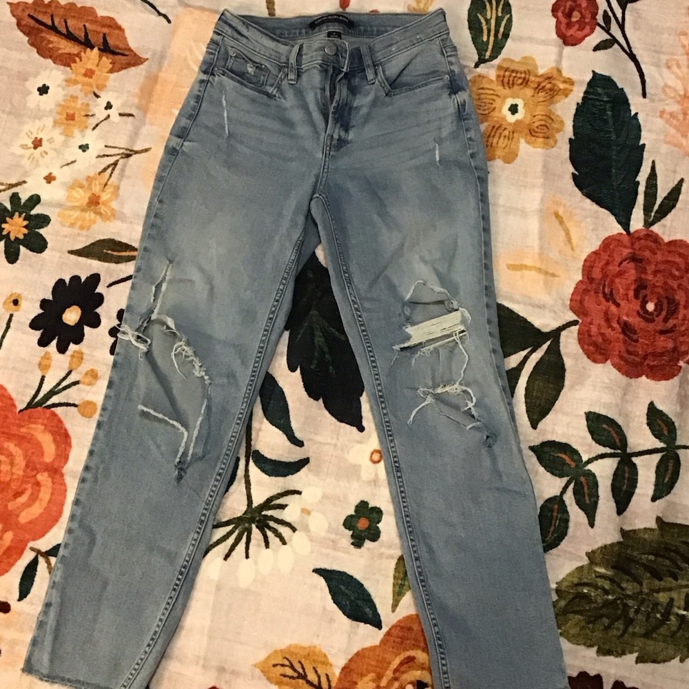 Calvin Klein Jeans Light Blue Distressed Skinny Jeans